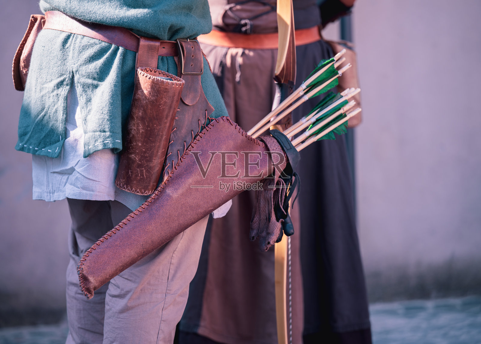 中世纪射箭重现照片摄影图片