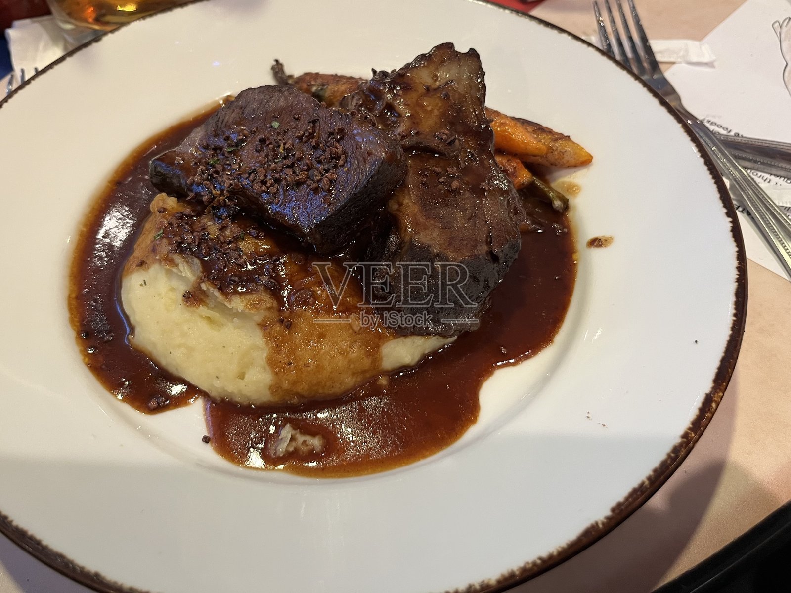 红烧短肋骨照片摄影图片