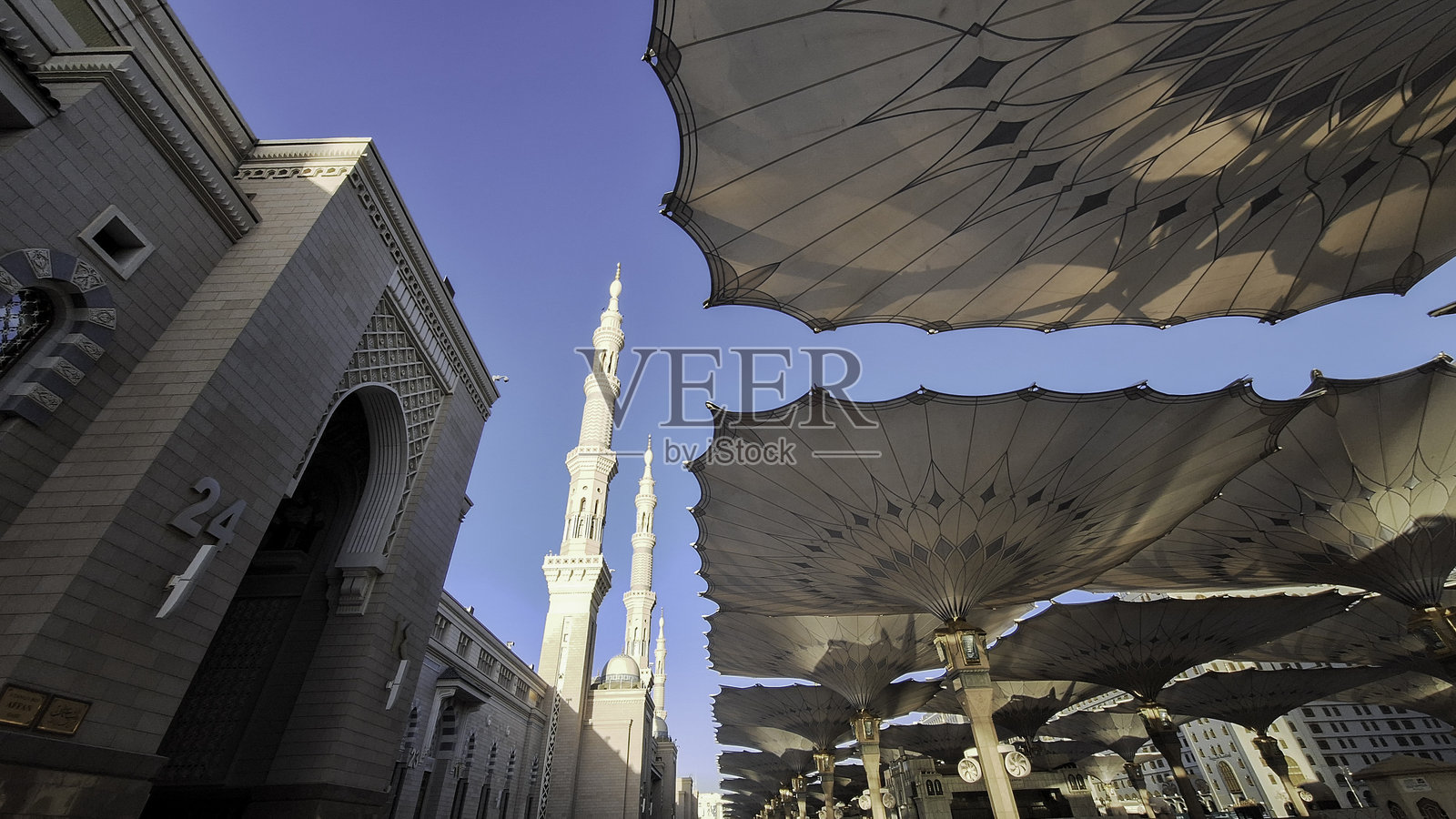 纳巴维清真寺的外部建筑照片摄影图片