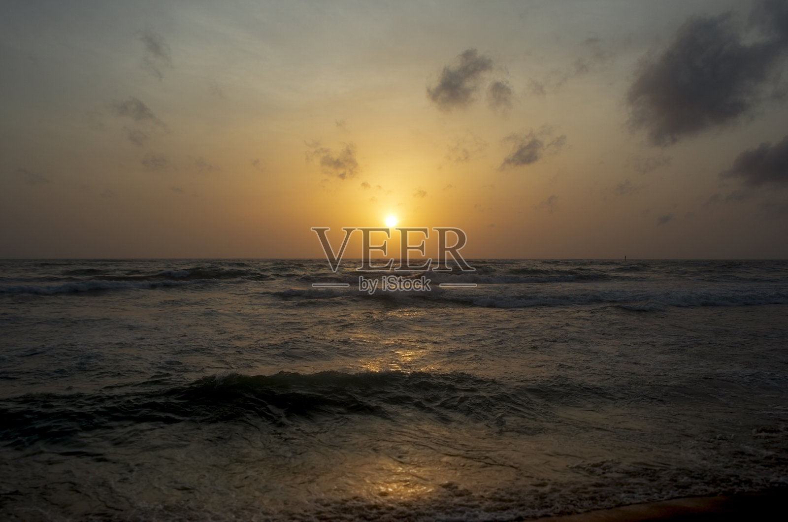 斯里兰卡加尔基萨海滩的日落照片摄影图片