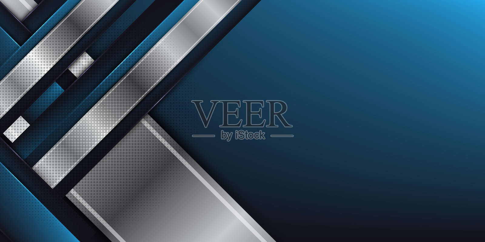 深海军蓝背景上重叠的抽象矩形插画图片素材