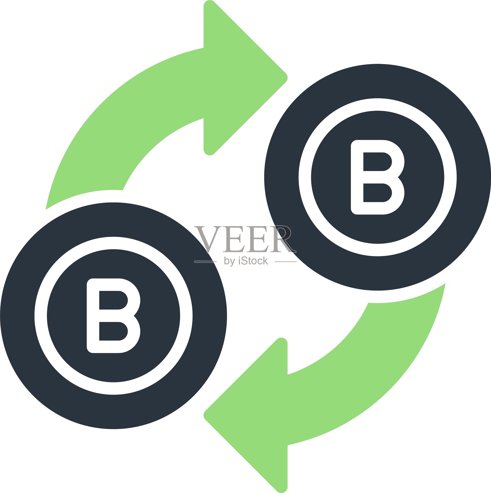 比特币新图标设计创意插画图片素材