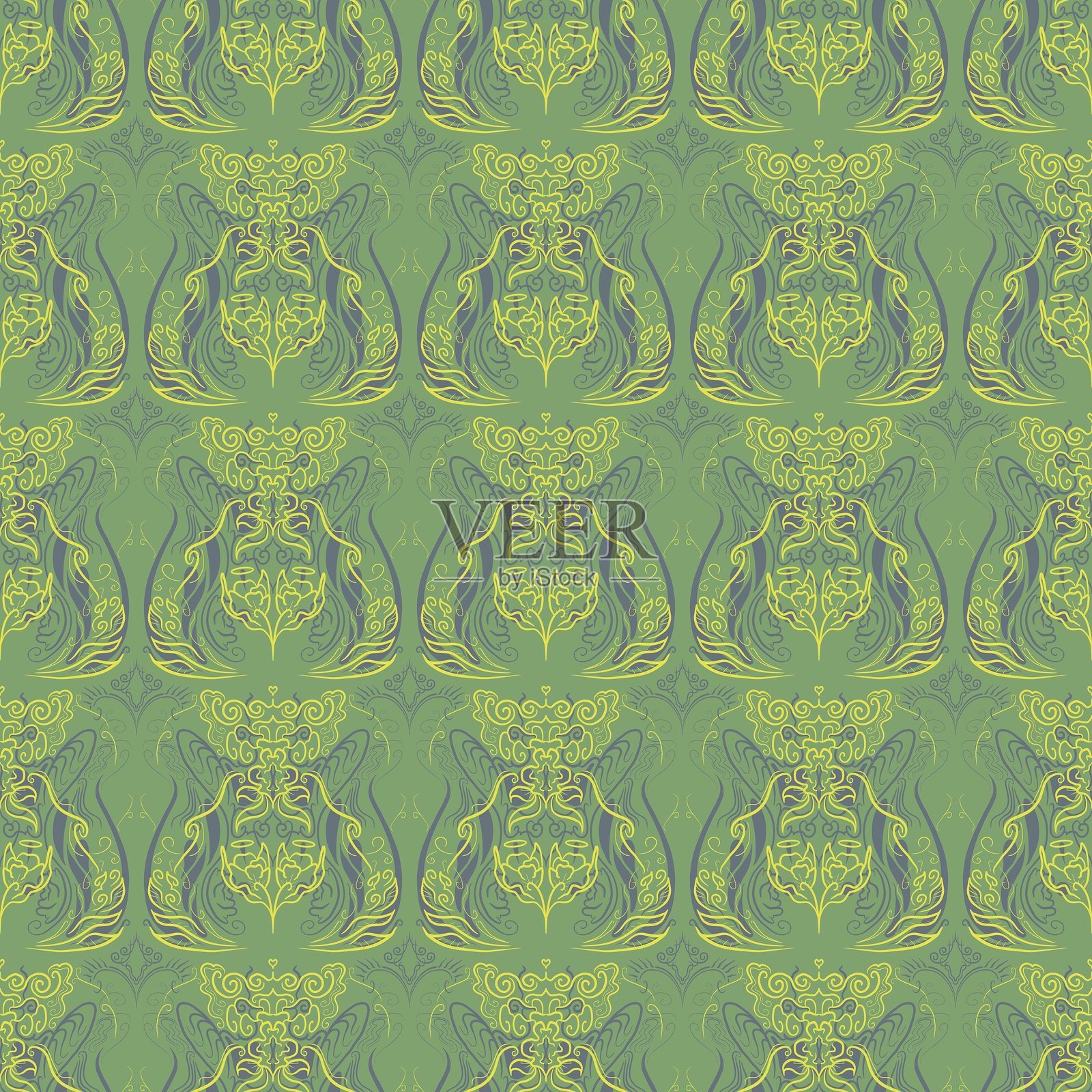 涂鸦无缝图案艺术插画图片素材