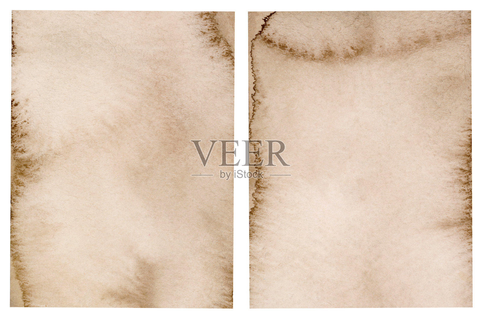 深米色水彩背景复古套装插画图片素材