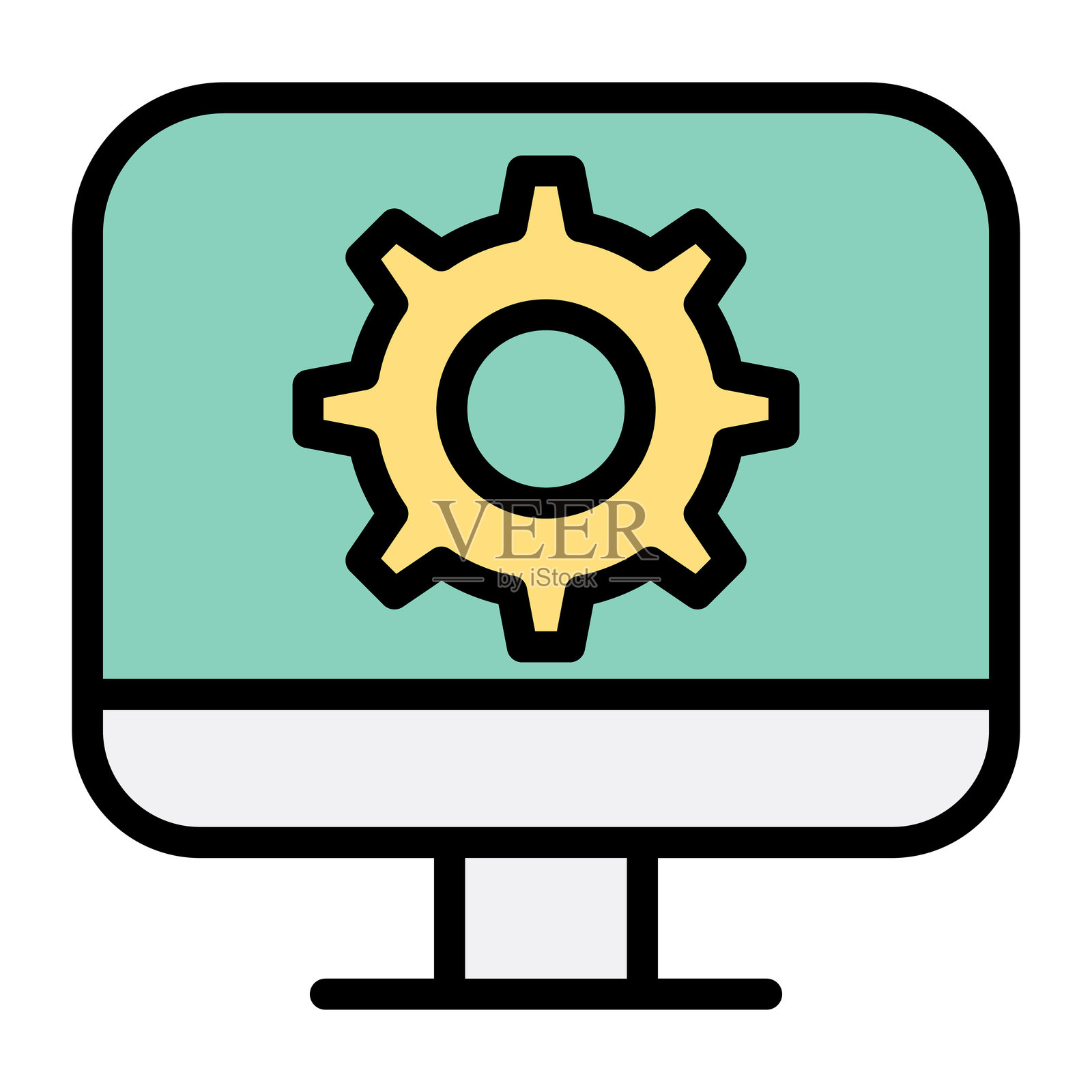 修理、维护计算机图标插画图片素材