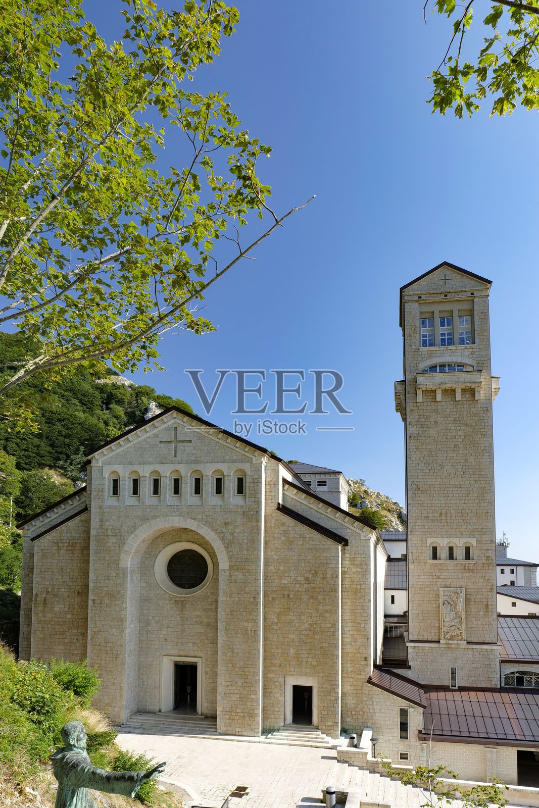 意大利坎帕尼亚的蒙特韦尔吉内圣所。照片摄影图片