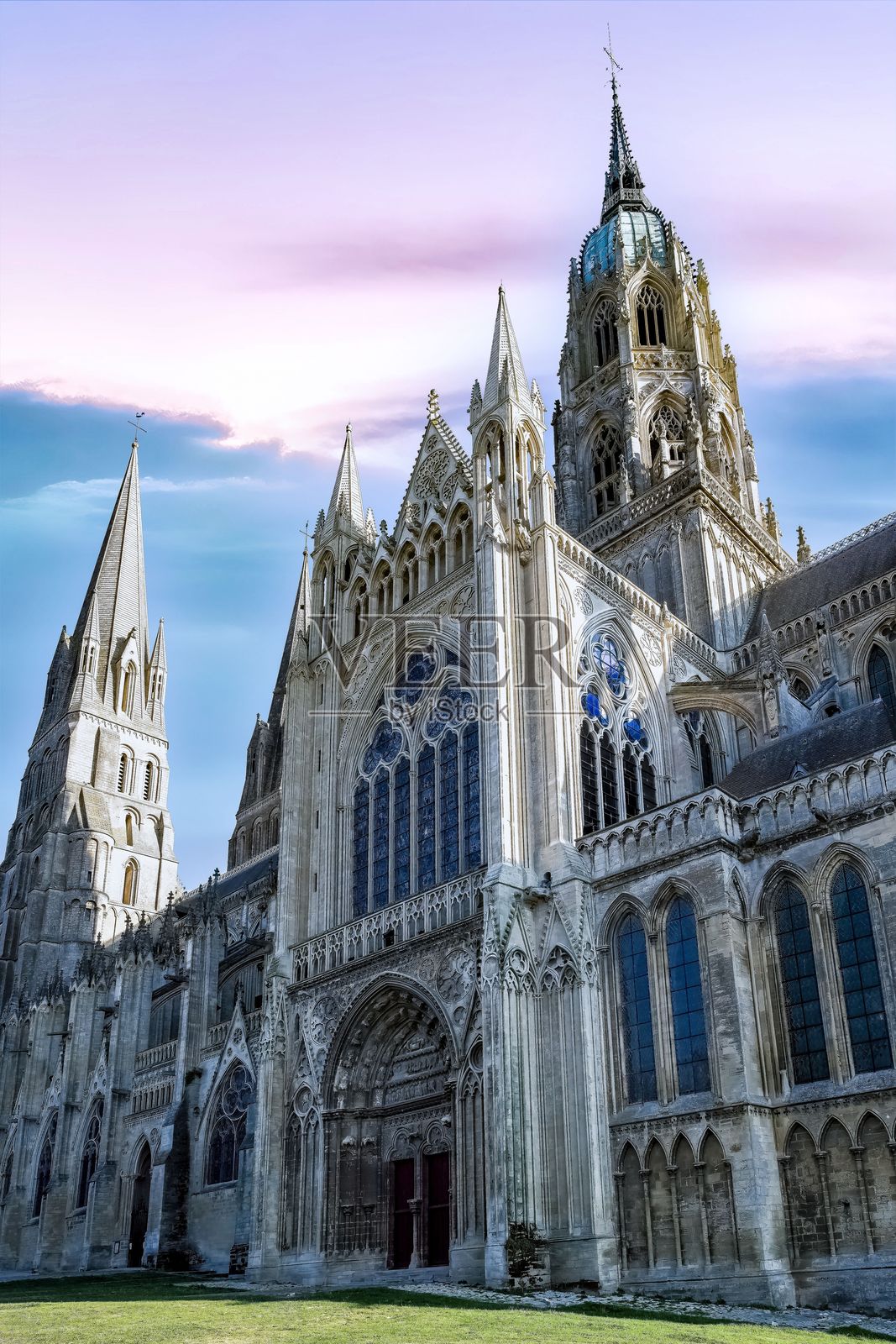 巴约，诺曼底，大教堂照片摄影图片