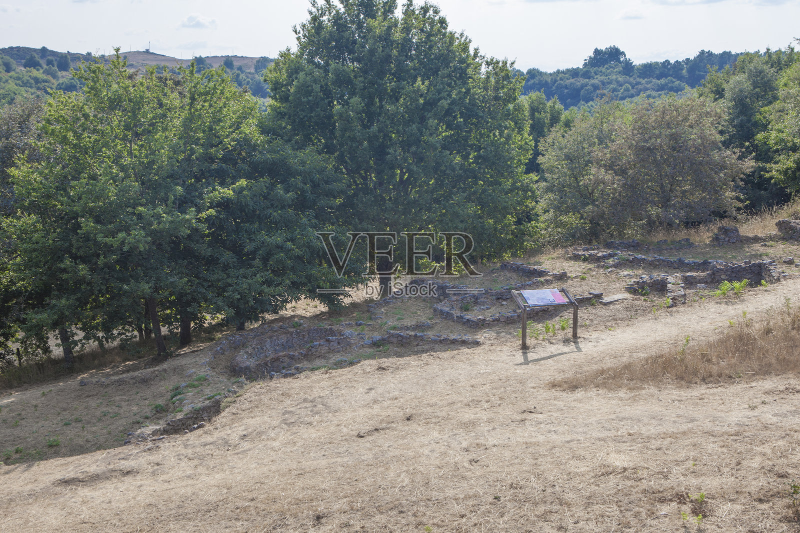 卡斯特罗马奥山堡，奥伦塞，加利西亚，西班牙照片摄影图片