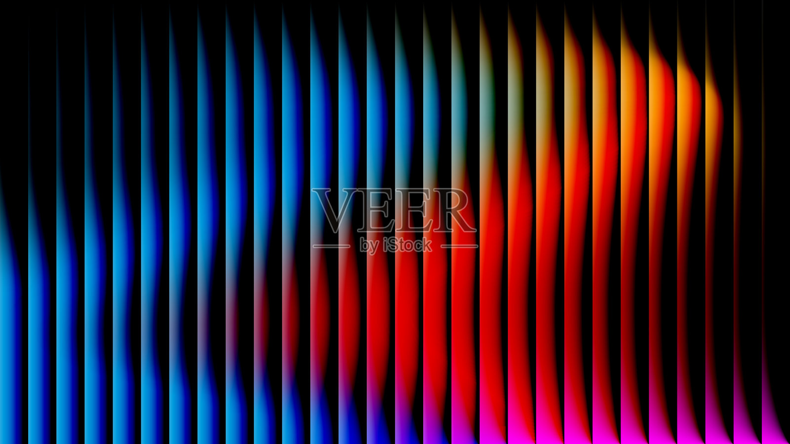 渐变光线分形玻璃效果背景。发光的生动背景插画图片素材