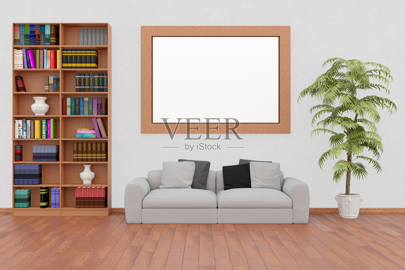 客厅。建筑家具。照片摄影图片