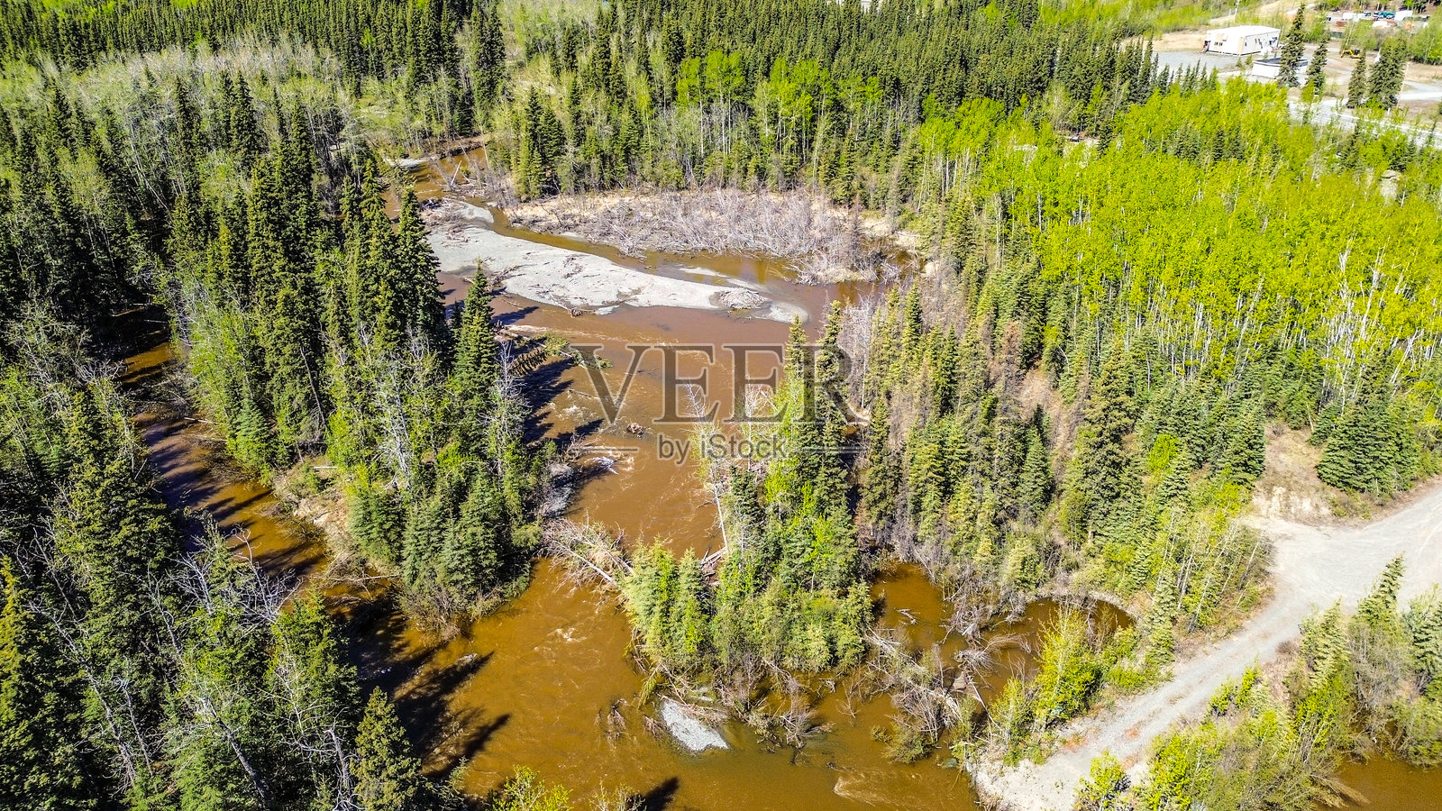 阿拉斯加的河流照片摄影图片