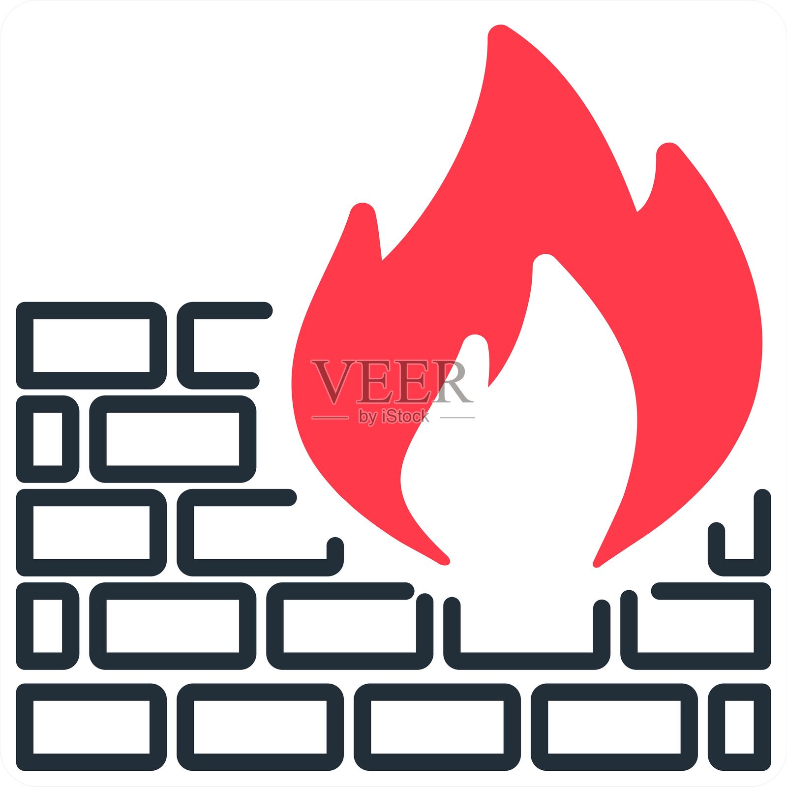 防火墙插画图片素材