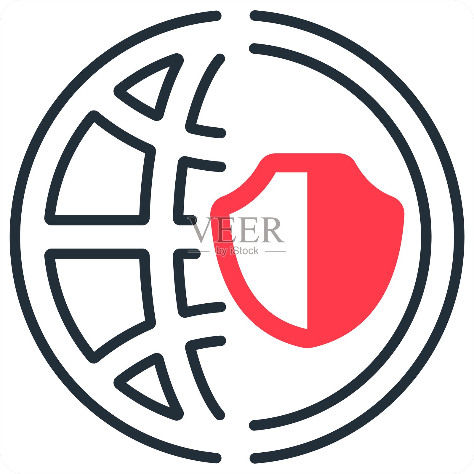 网络保护插画图片素材