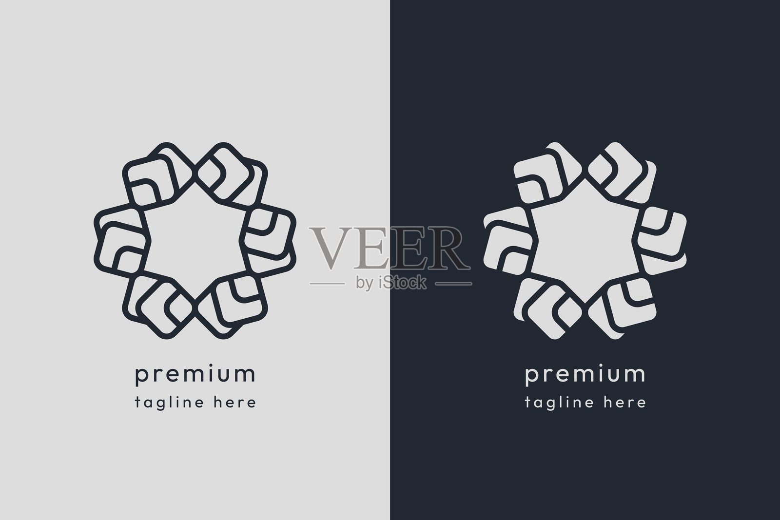 公司标志和符号设计插画图片素材