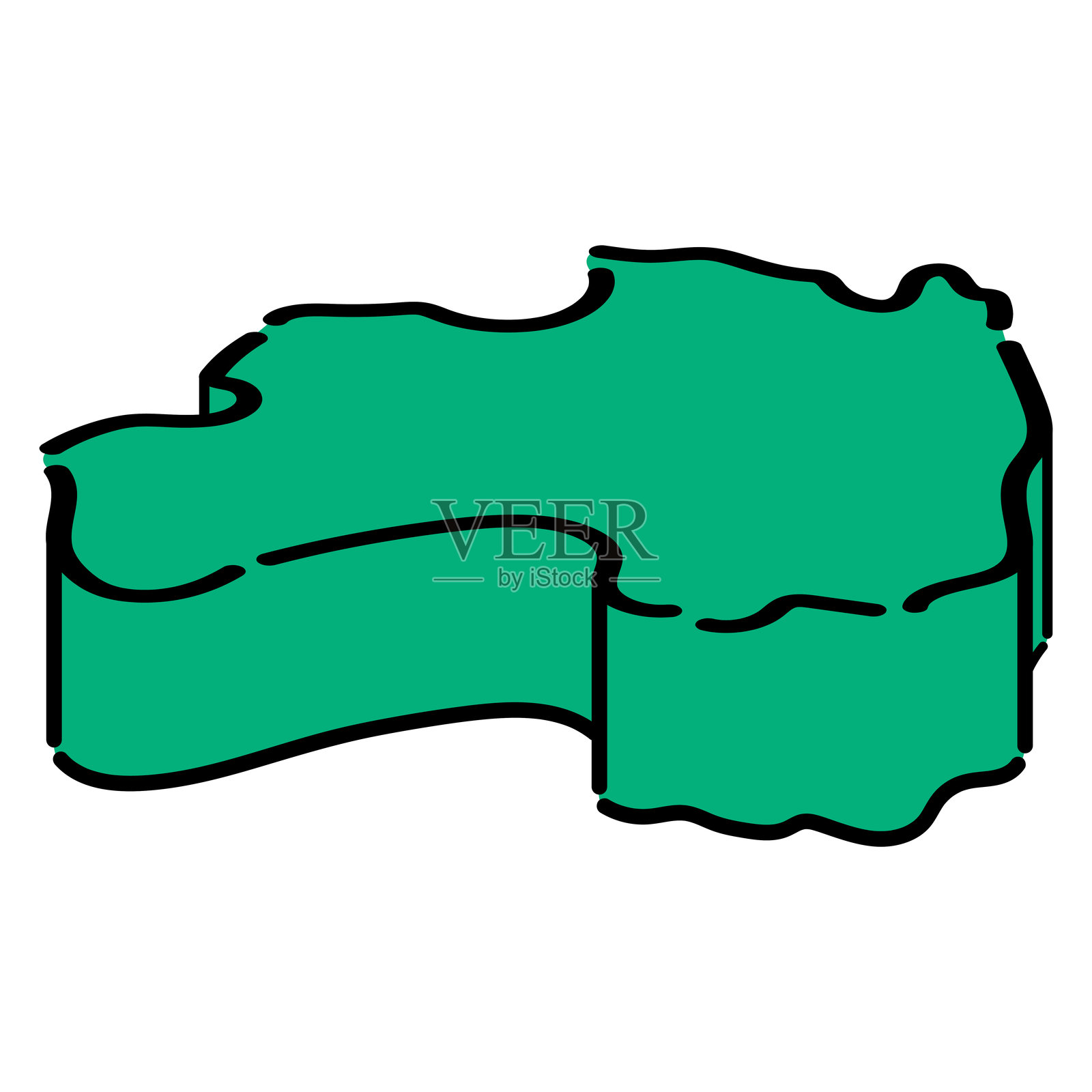 福岛县_等角投影插图_01插画图片素材