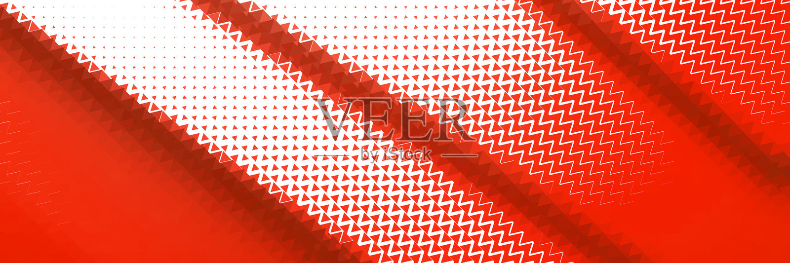 鲜艳的红色抽象对角条纹，带有像素化纹理和光线效果的矢量图插画图片素材
