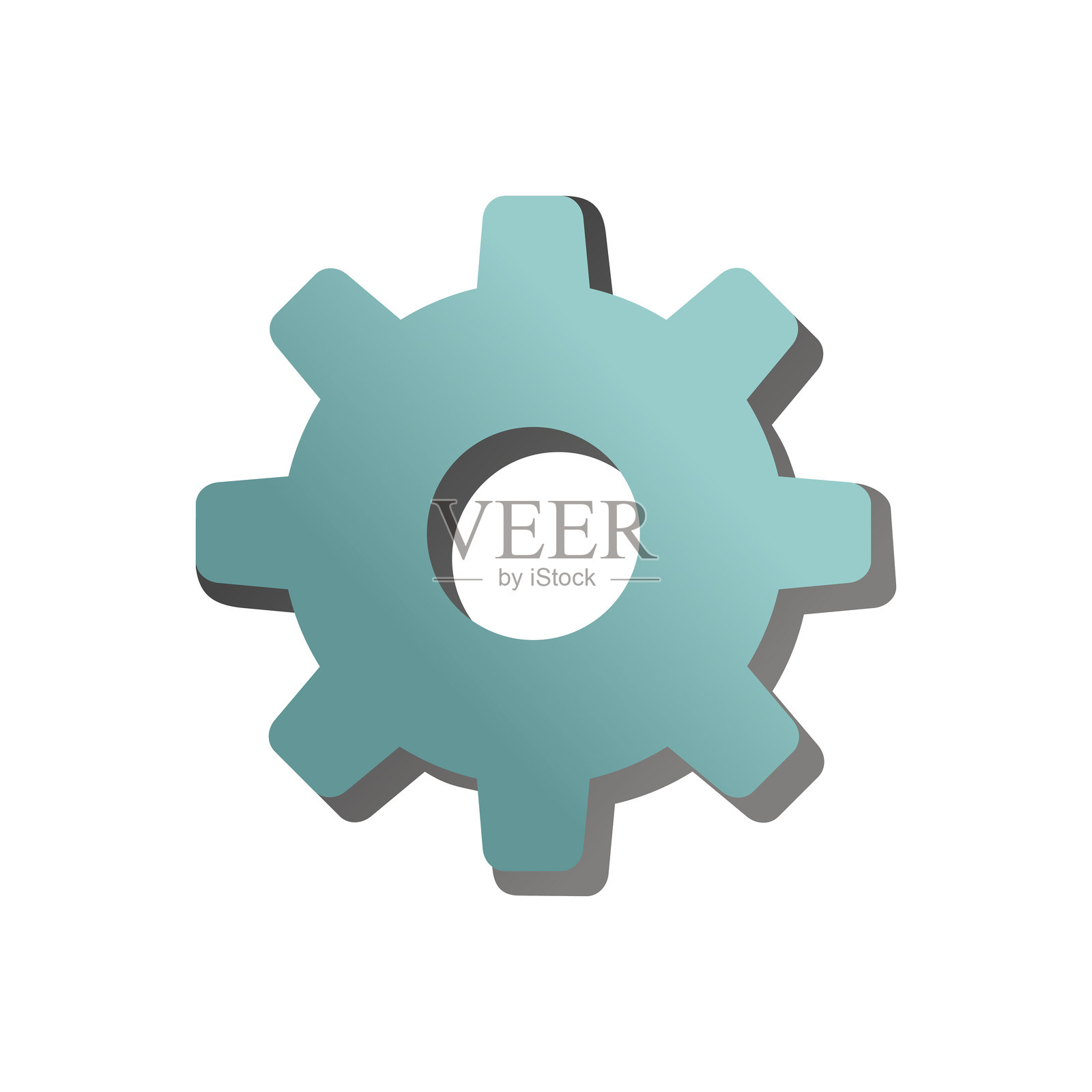 渐变齿轮插画图片素材