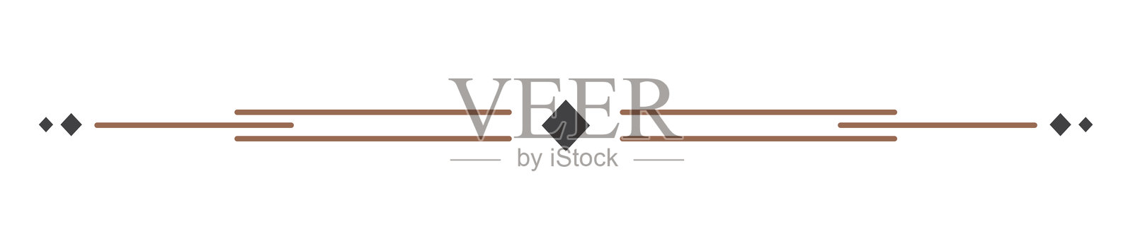 装饰性线条。文本分隔符。线条分隔符，极简线条，下划线元素。矢量插图插画图片素材