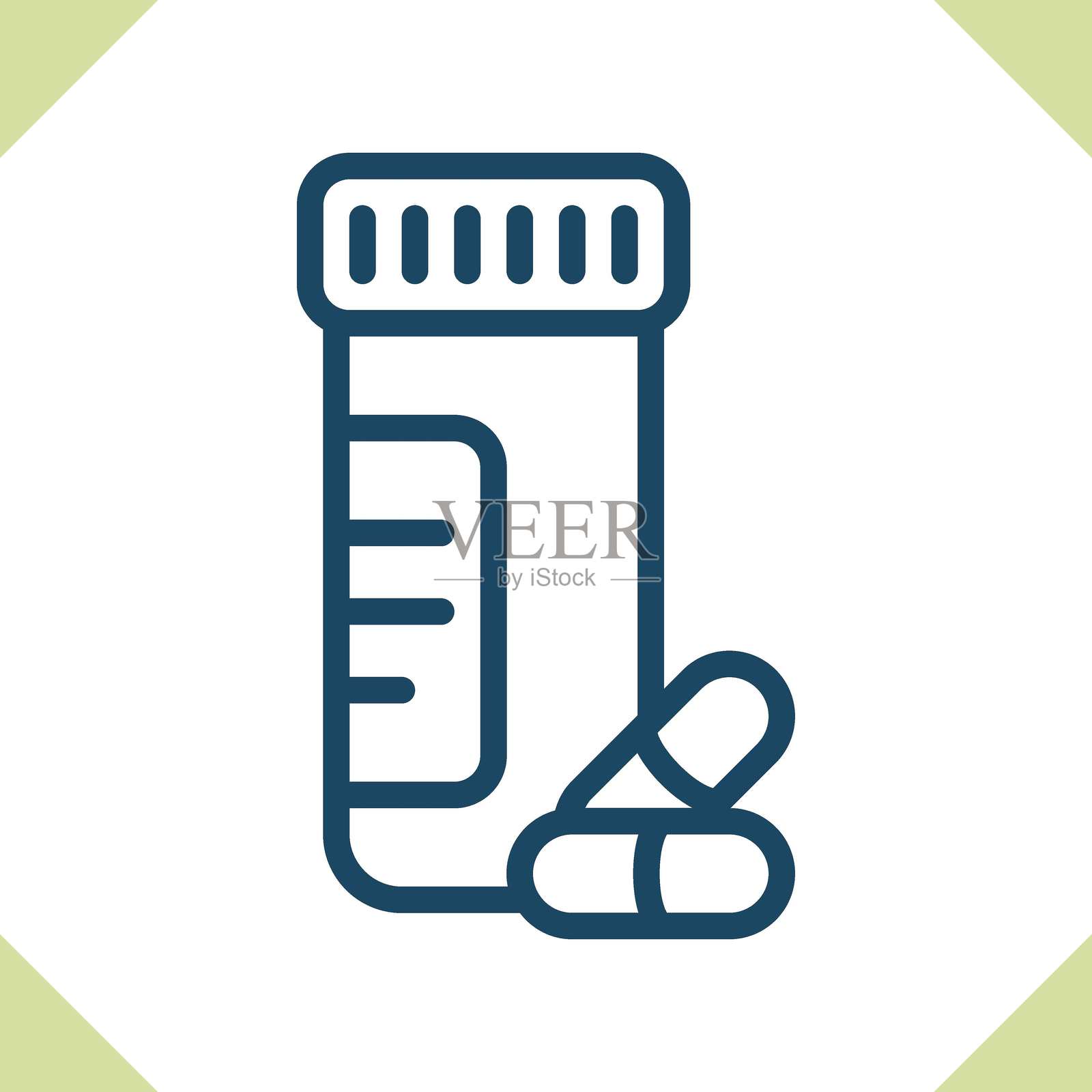 药瓶图标插画图片素材