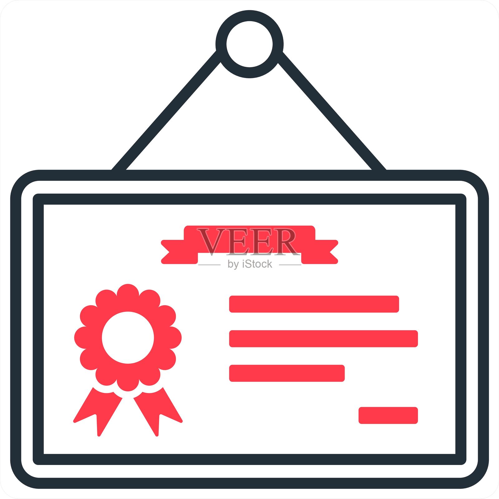 证书插画图片素材