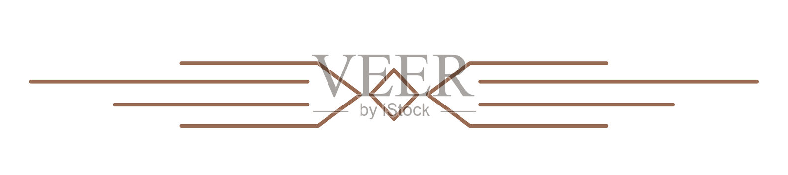 装饰性线条。文本分隔符。线条分隔符，极简线条，下划线元素。矢量插图插画图片素材