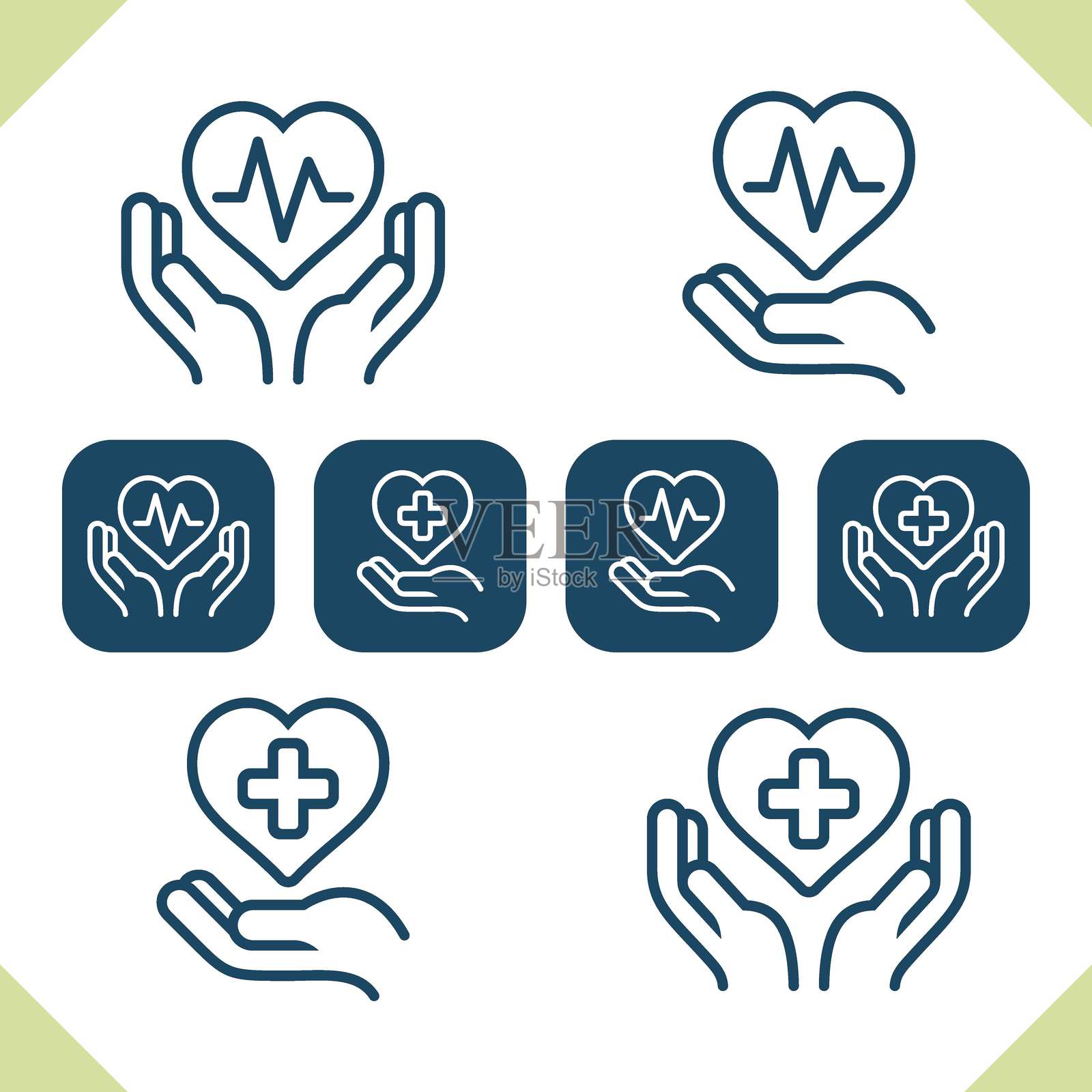 心脏病学图标插画图片素材