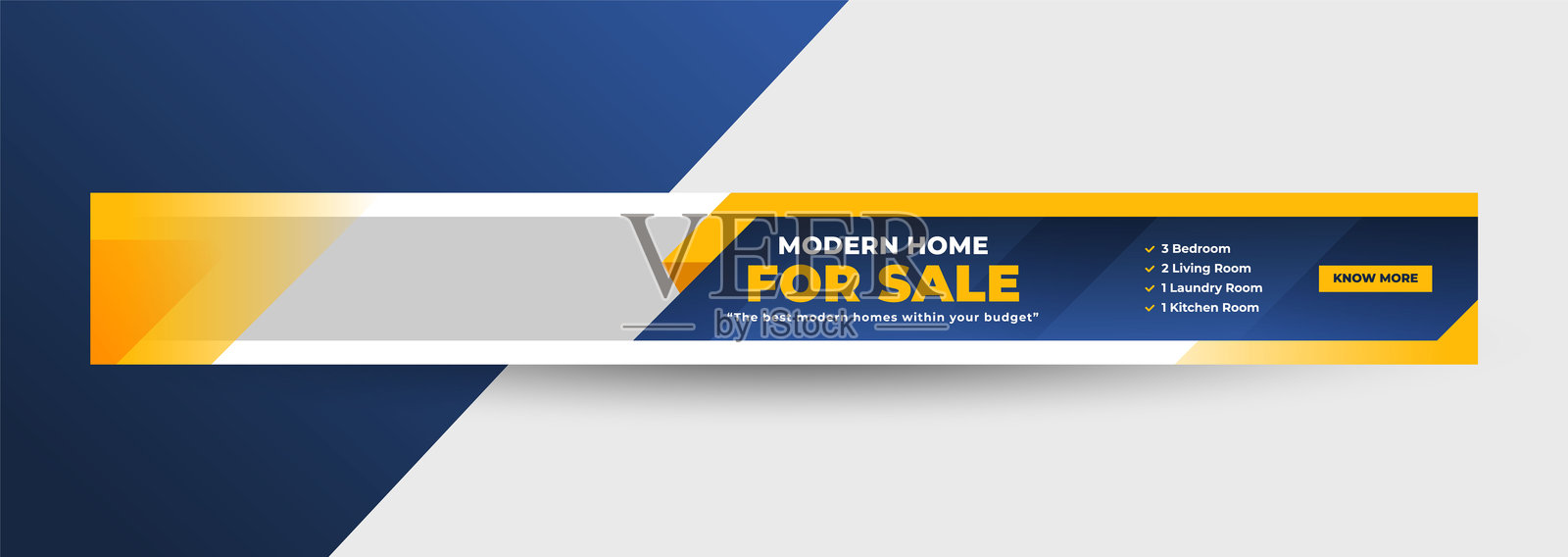 房地产网页横幅模板插画图片素材