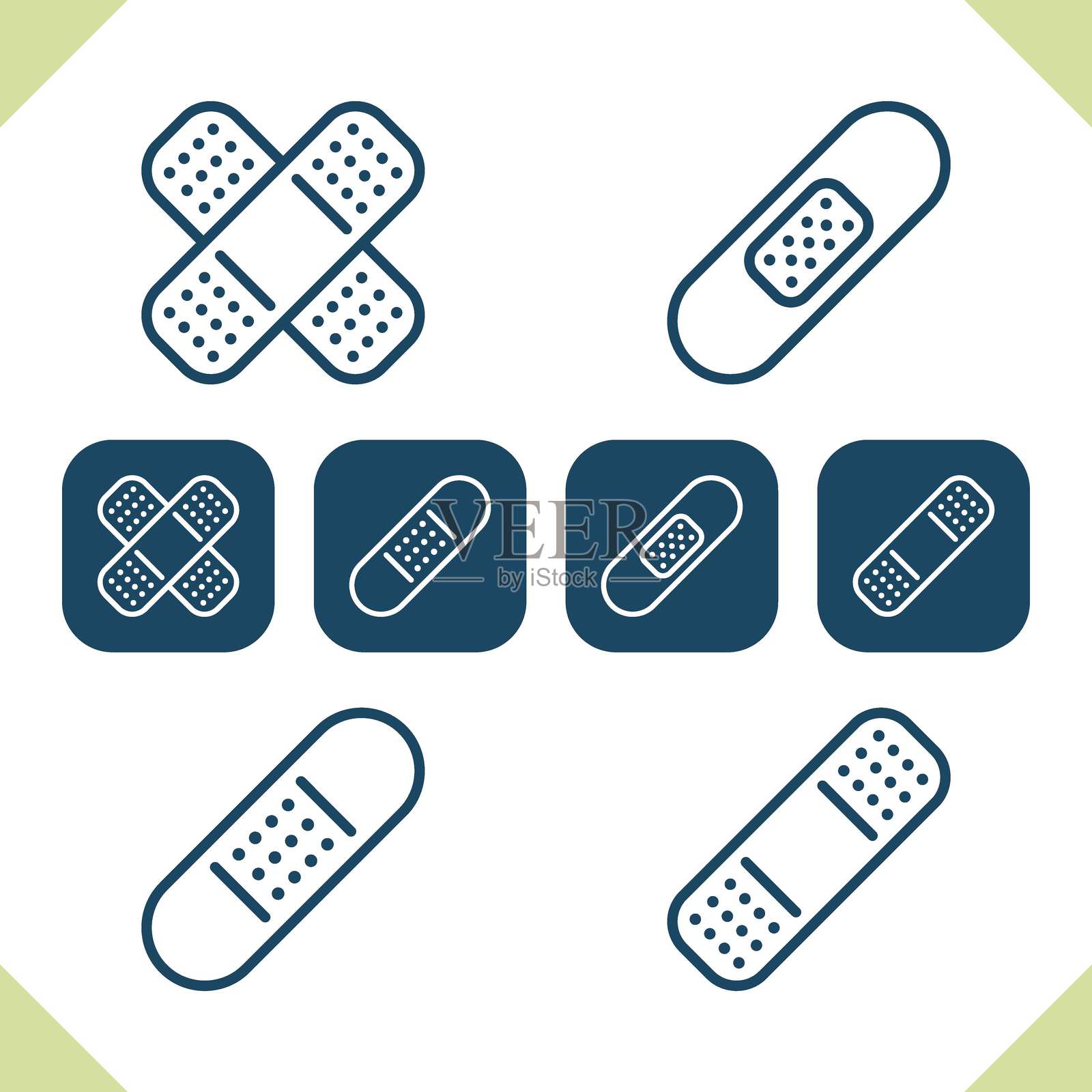 绷带图标插画图片素材