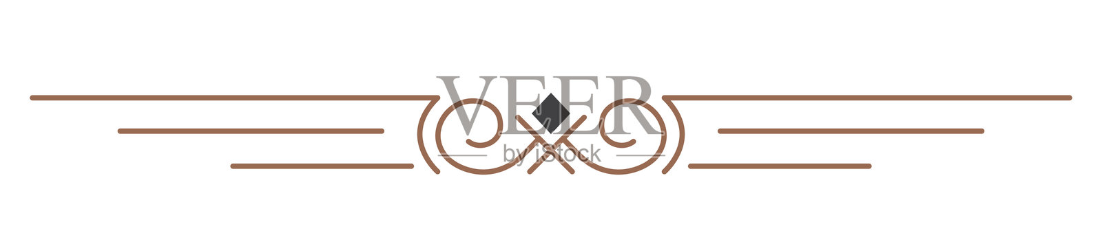 装饰性线条。文本分隔符。线条分隔符，极简线条，下划线元素。矢量插图插画图片素材