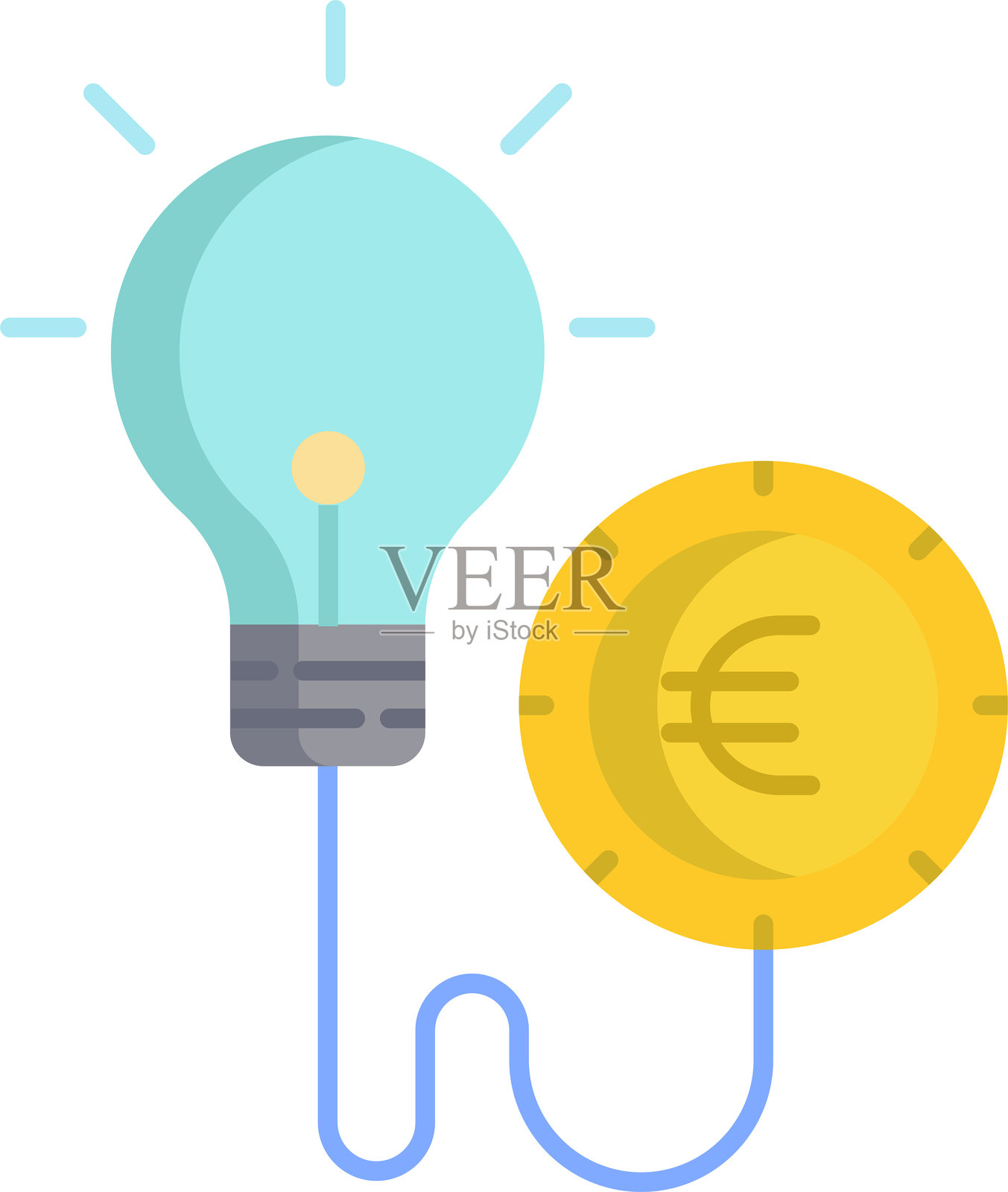 商业创新扁平图标设计插画图片素材