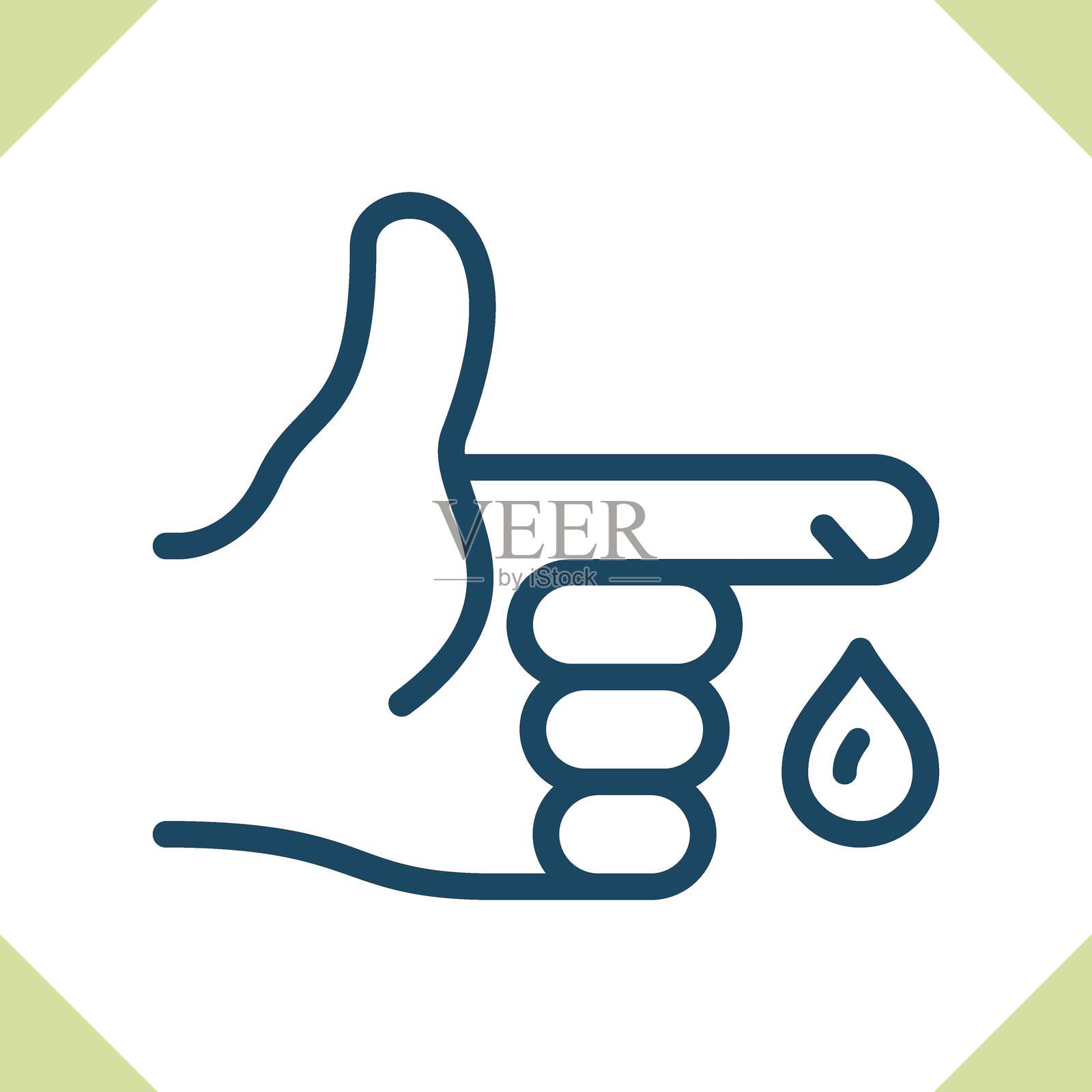 血糖测试图标插画图片素材