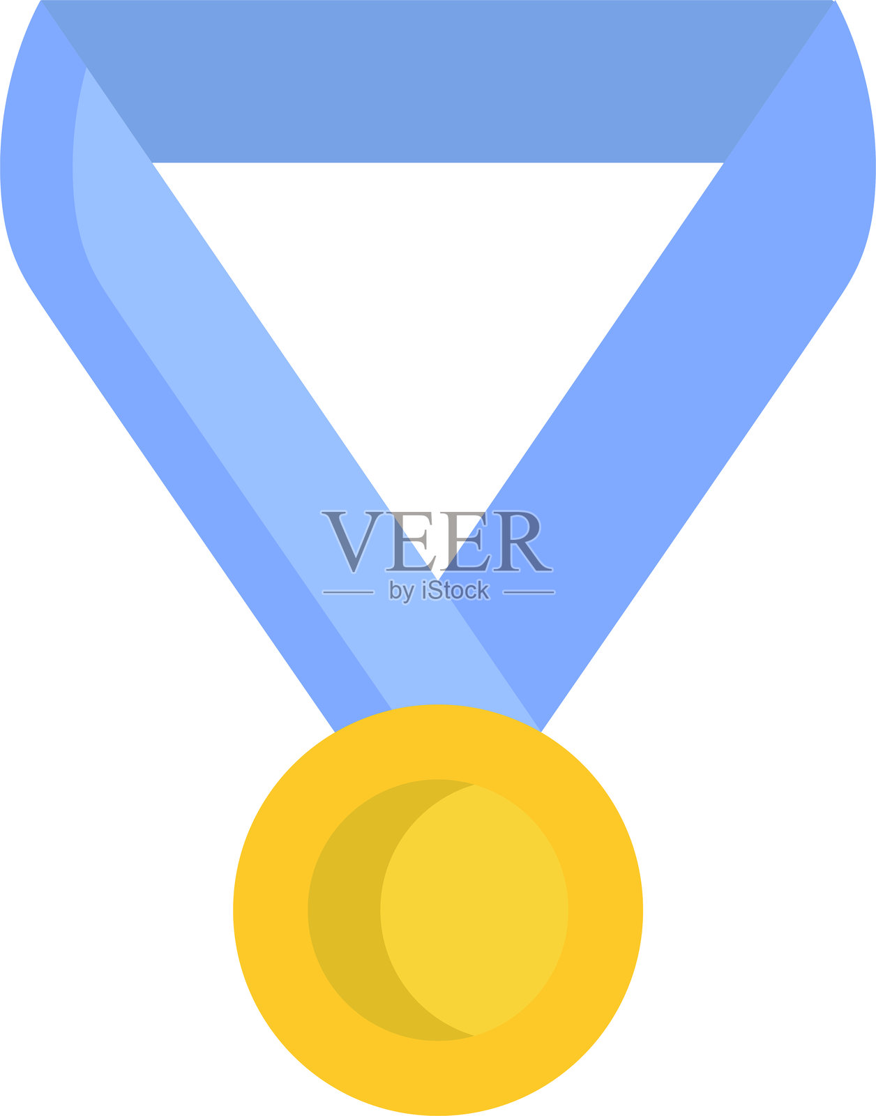 奖牌扁平图标设计插画图片素材