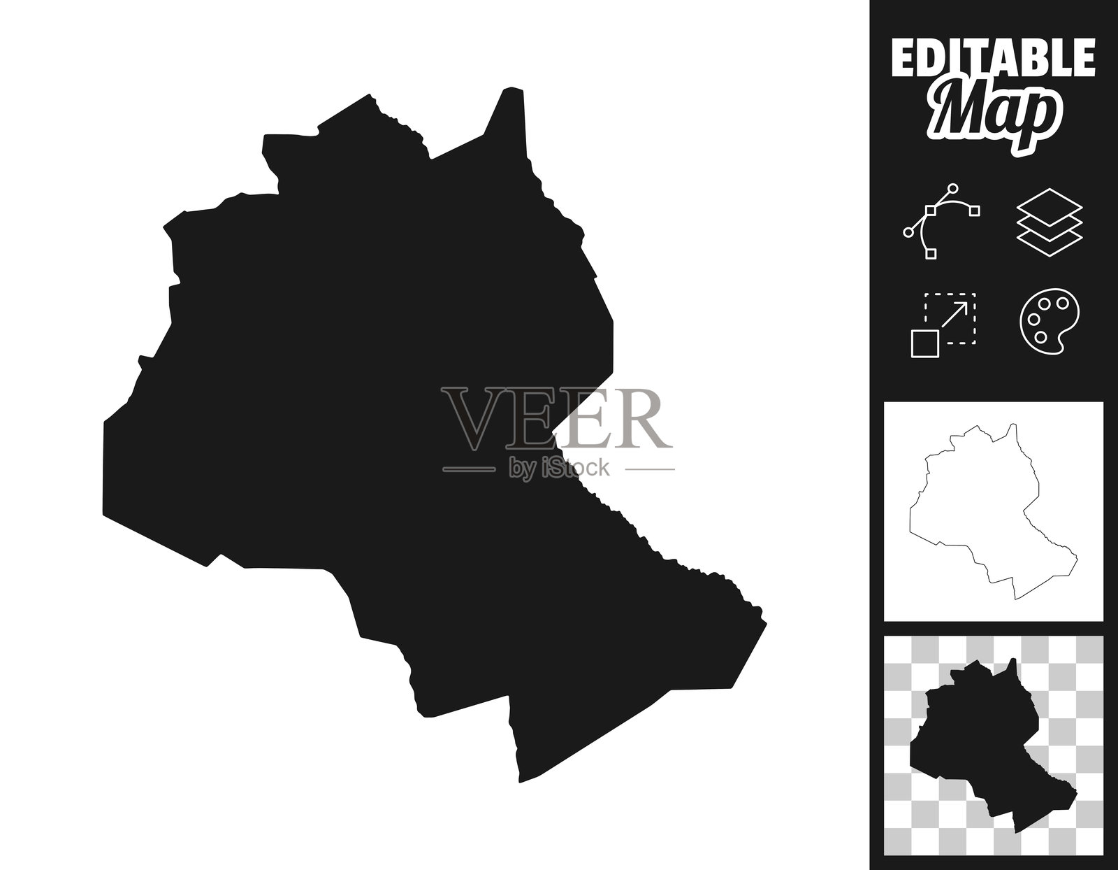 南卡罗来纳州李县设计用地图。易于编辑。插画图片素材