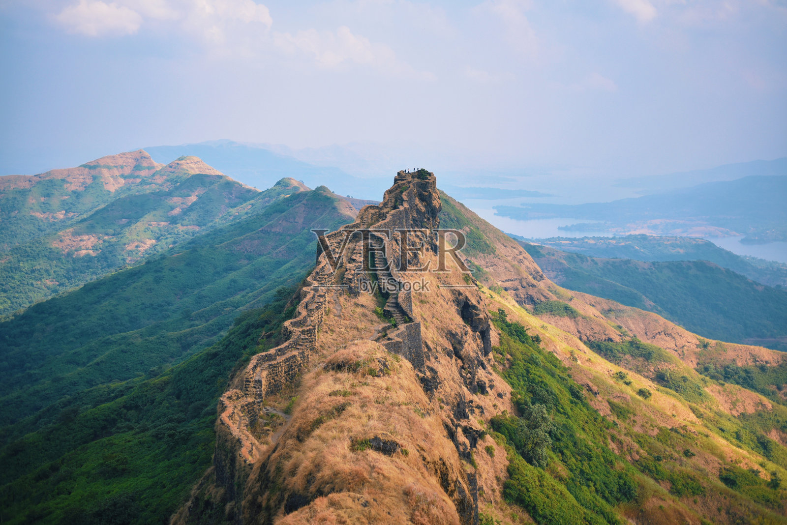 拉杰加德堡墙的壮丽景观照片摄影图片