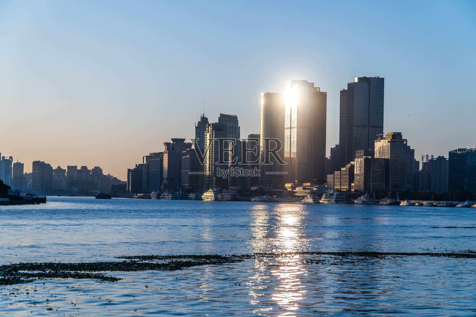 黄浦江，上海，中国，亚洲。照片摄影图片