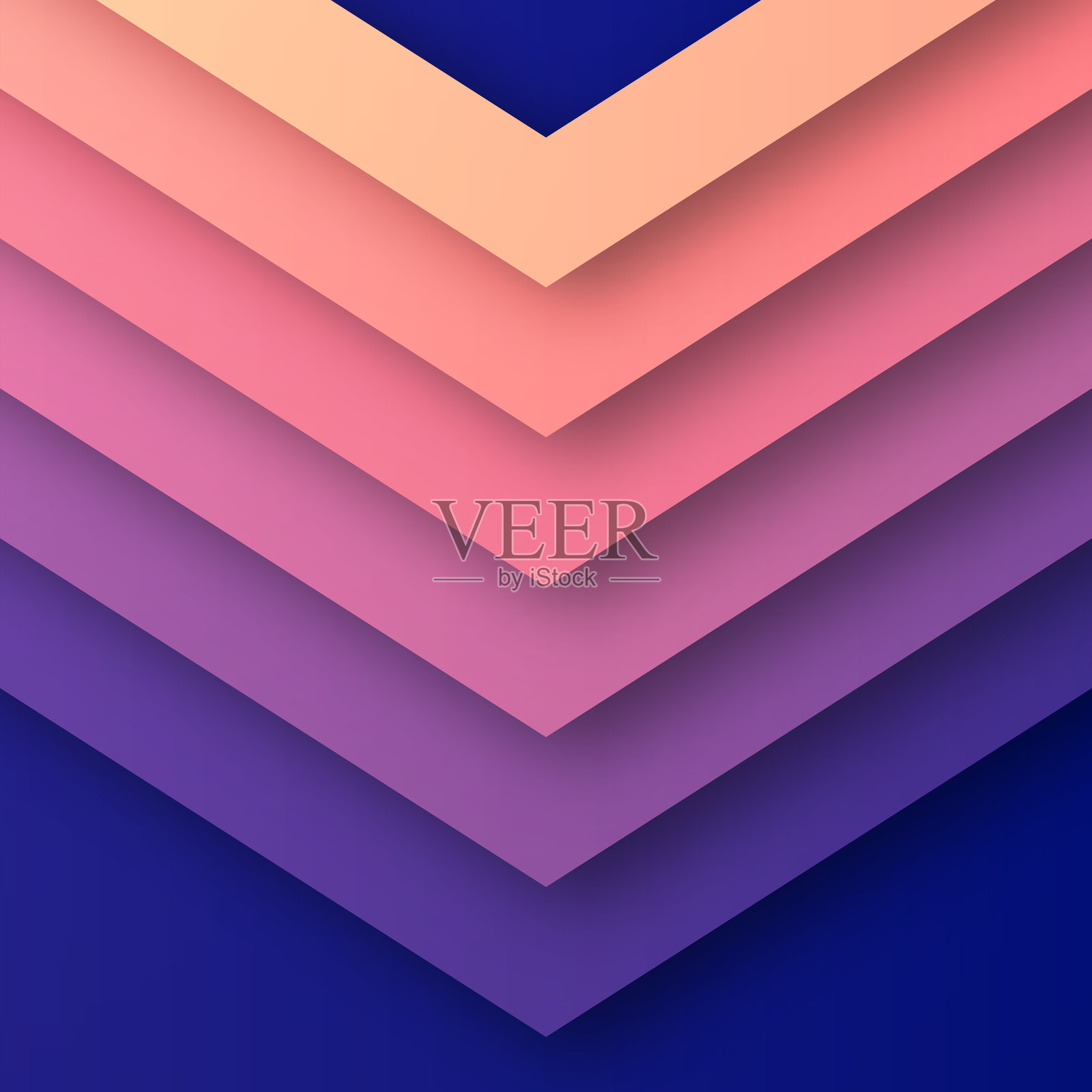 抽象设计，几何形状与紫色渐变 - 时尚背景插画图片素材