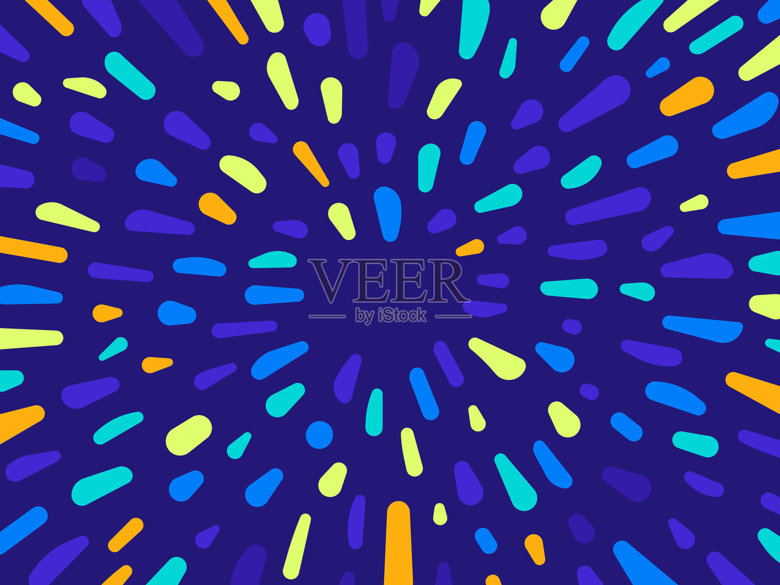 爆炸破碎的蓝色现代抽象冰面背景插画图片素材