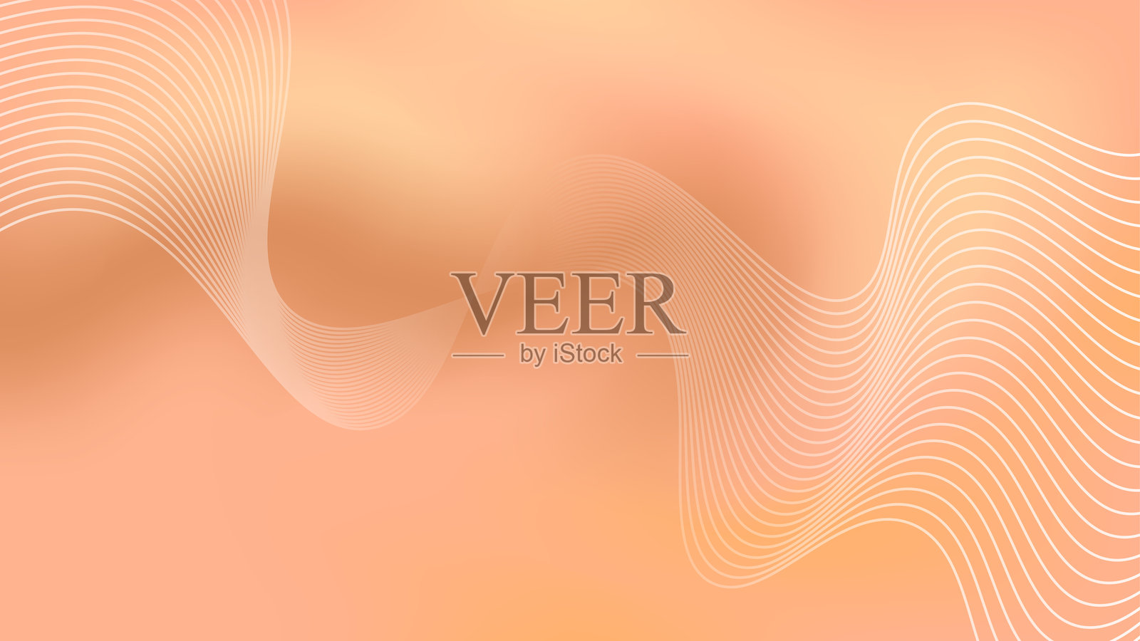 彩色渐变背景，带有波浪线条，适用于设计横幅、海报和宣传册背景插画图片素材