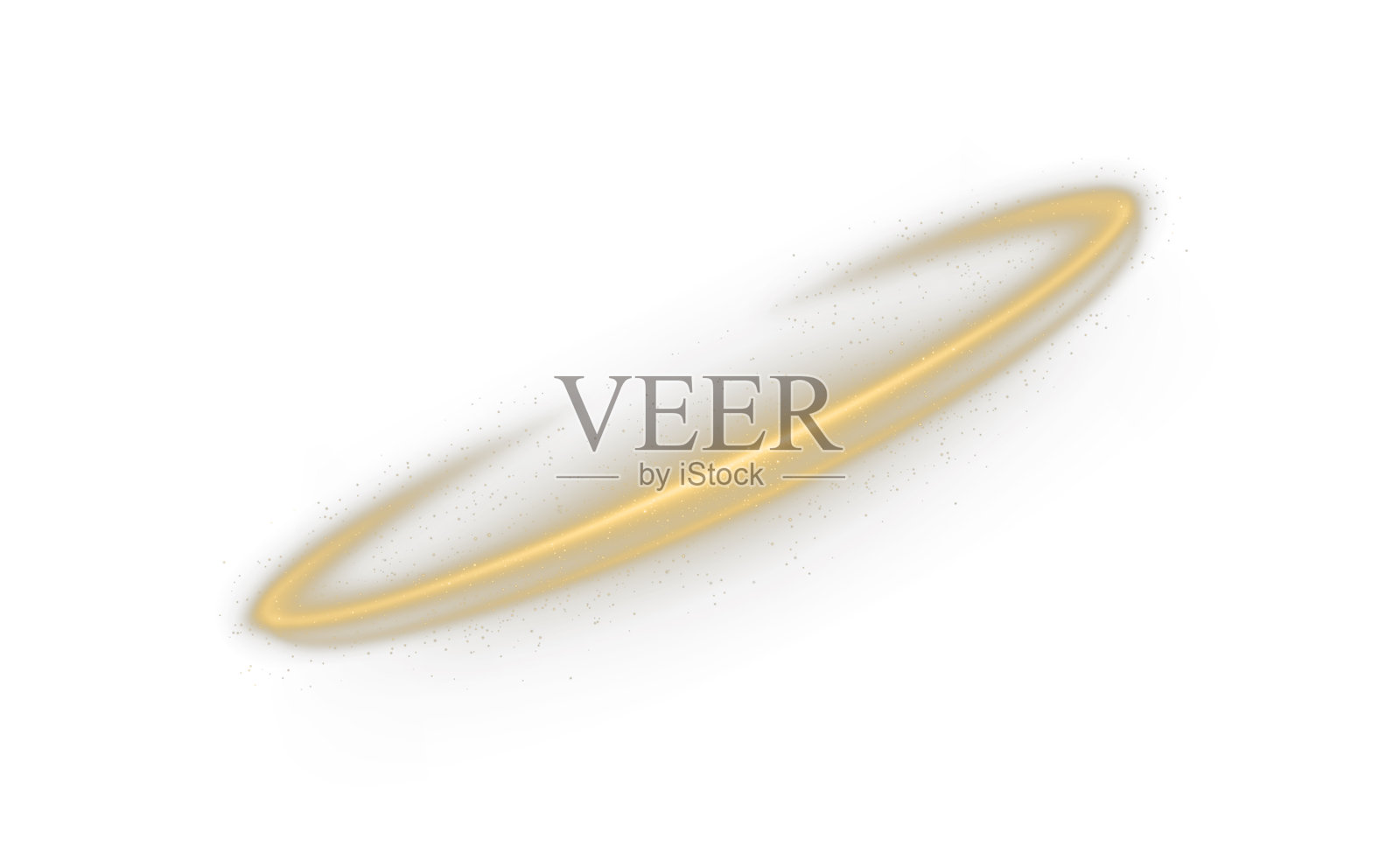 发光的金色光圈插图，散发着耀眼的光辉，完美适合优雅的主题插画图片素材