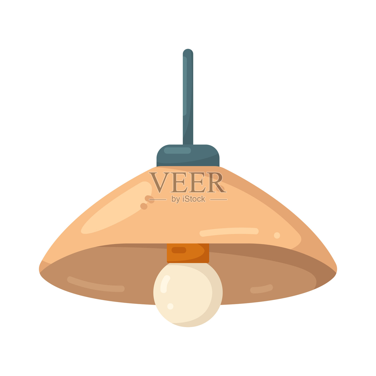 天花板灯插画图片素材