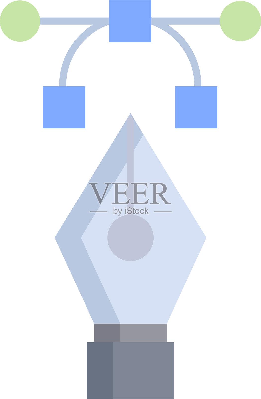 形状工具笔扁平图标设计插画图片素材