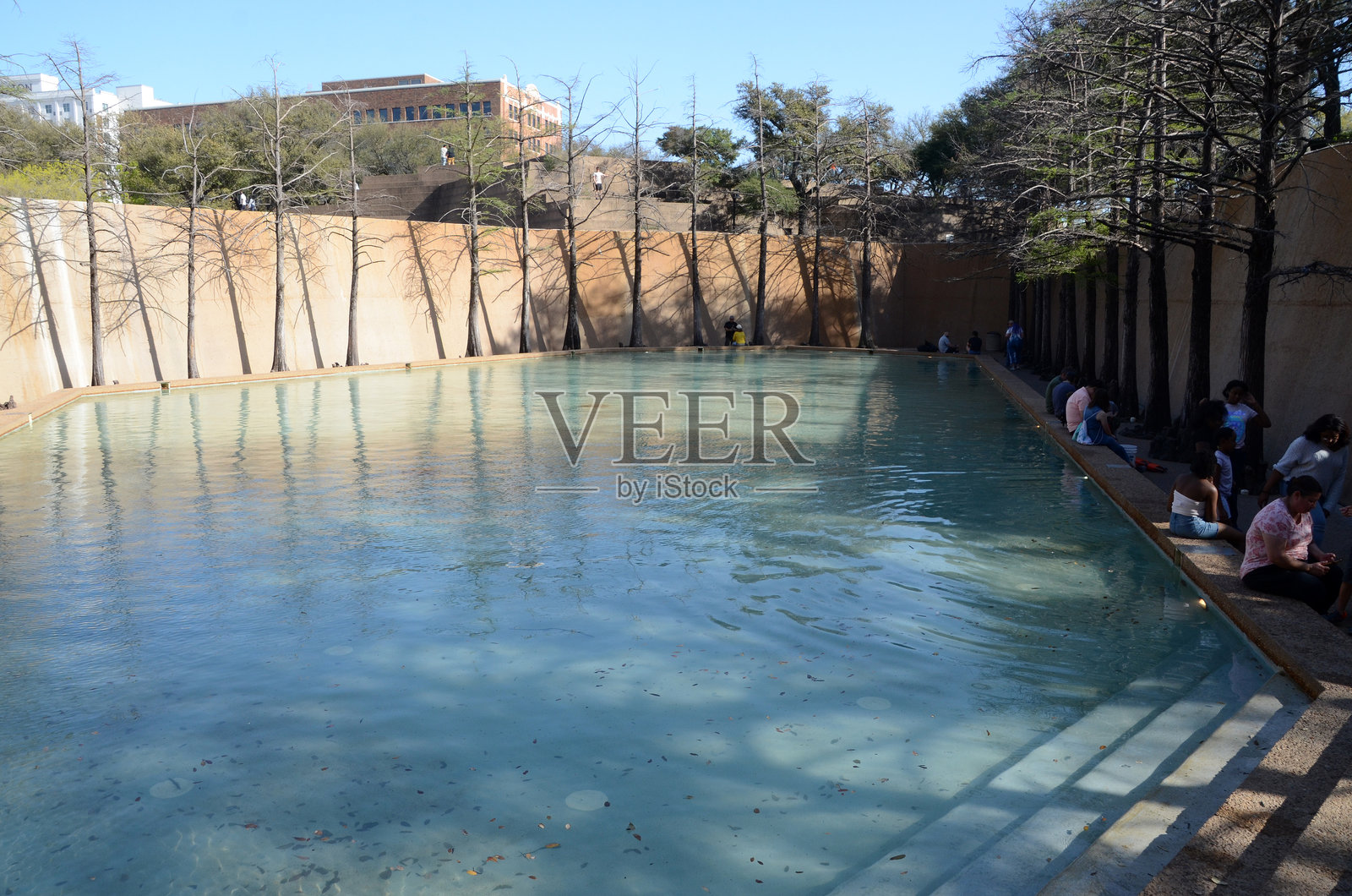 沃斯堡水景花园照片摄影图片