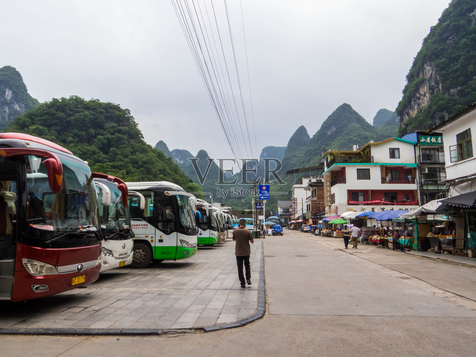 兴平古城,广西,中国照片摄影图片