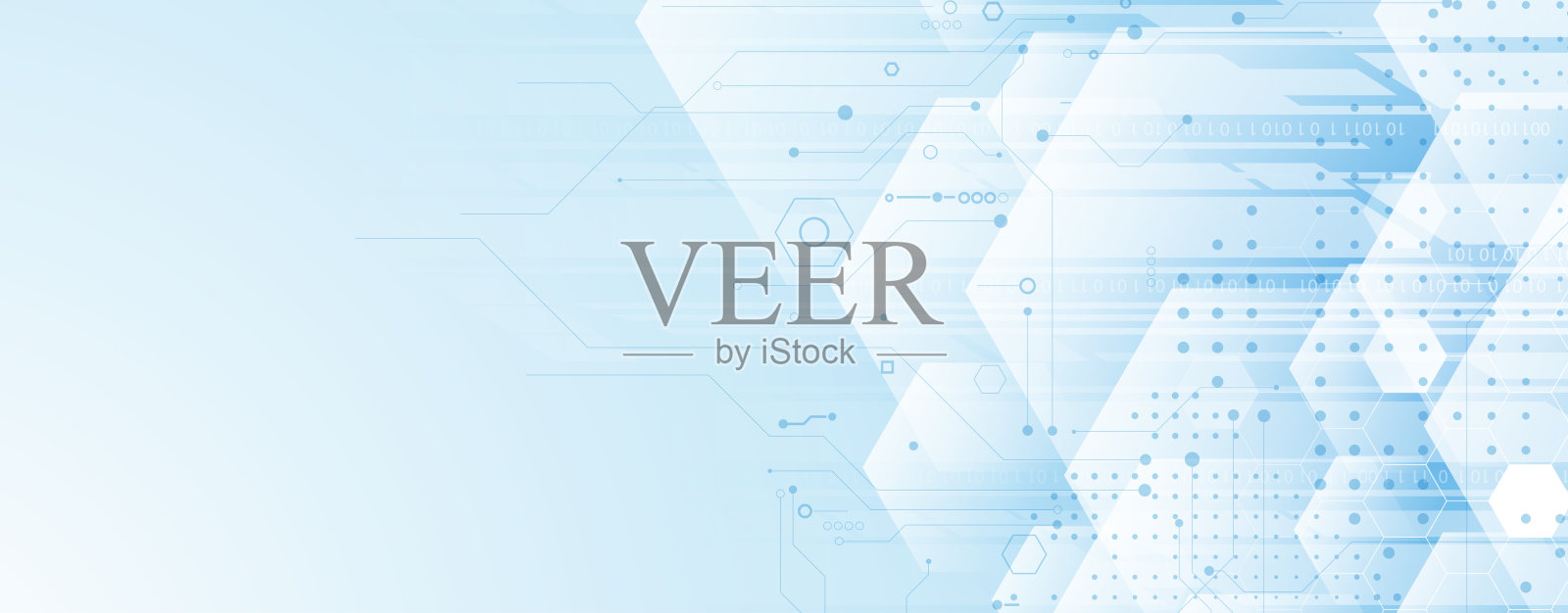 现代科技与科学背景的抽象图像，用于演示文稿插画图片素材