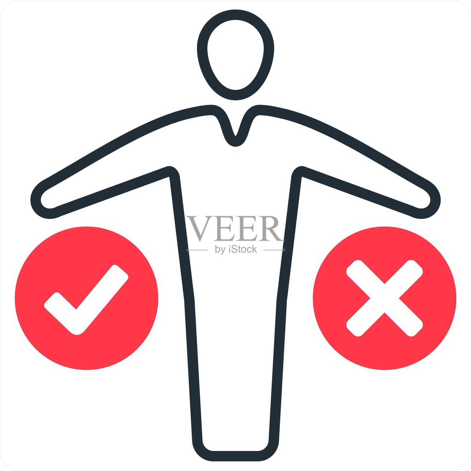 审查插画图片素材