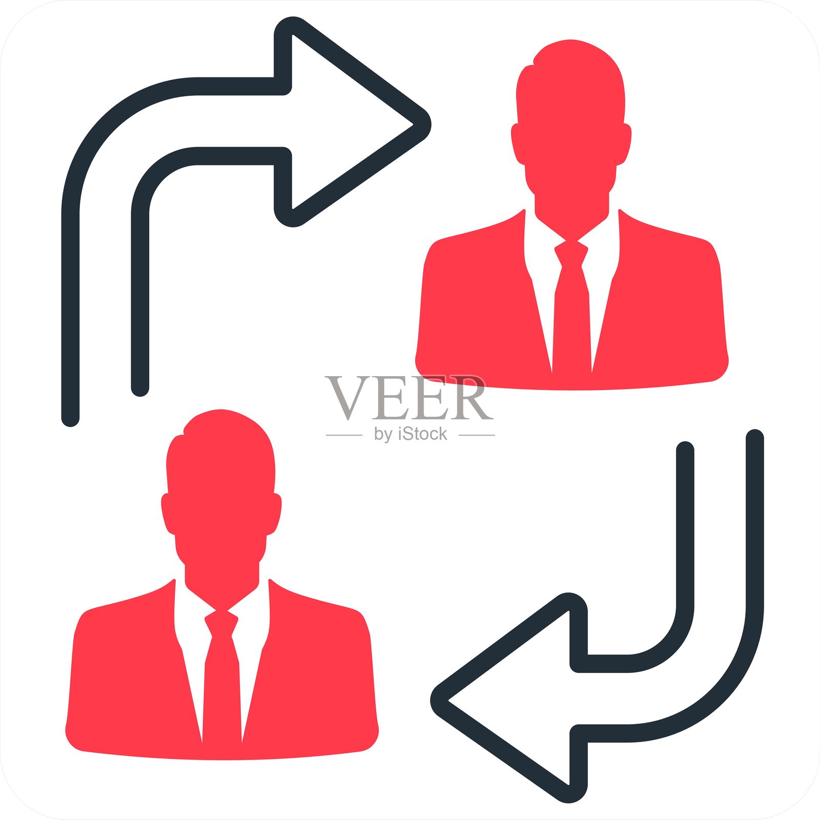 沟通和聊天图标概念插画图片素材