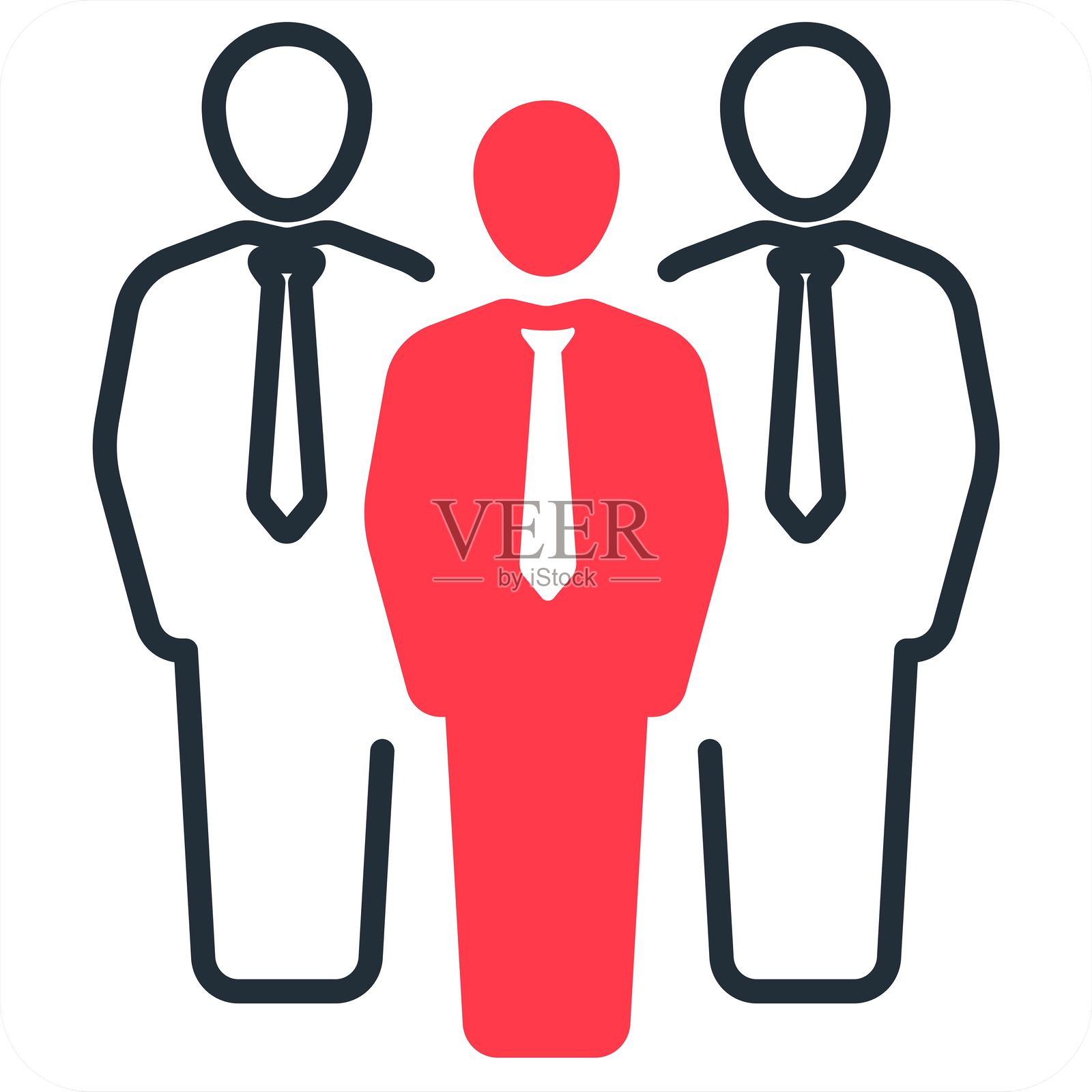 群组和朋友图标概念插画图片素材