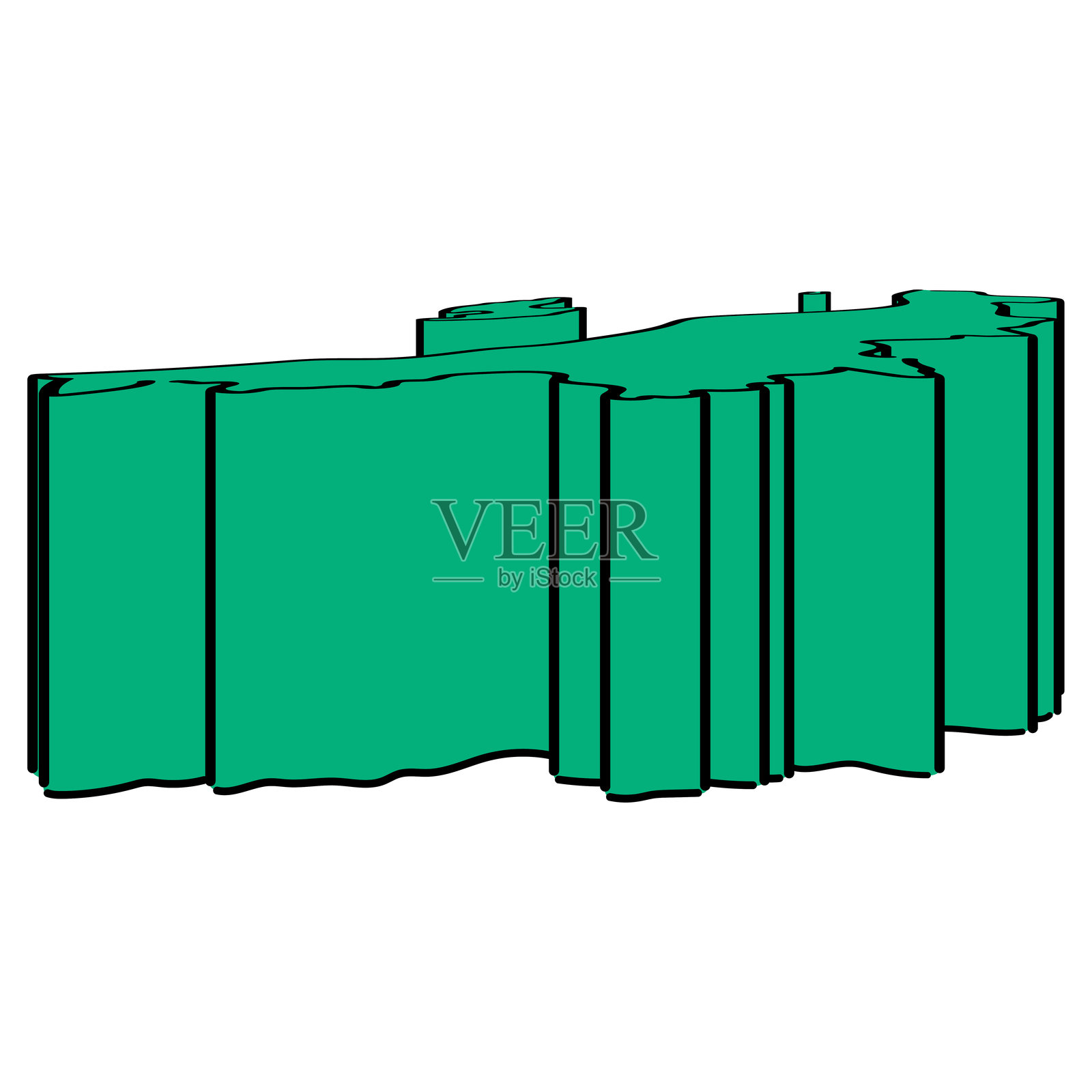 新潟县_等角插图_01插画图片素材