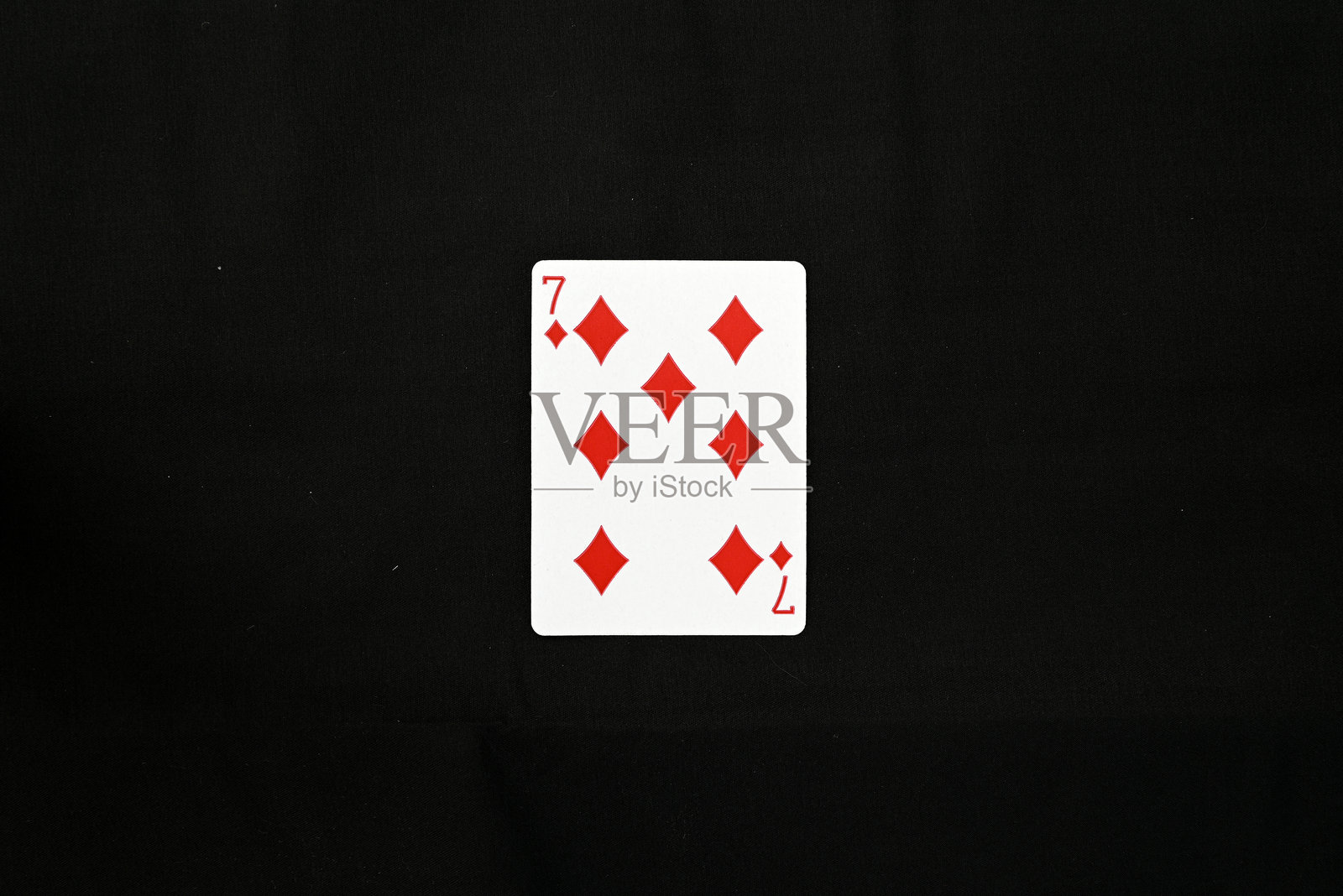 完整的扑克牌套装 - 方块七照片摄影图片