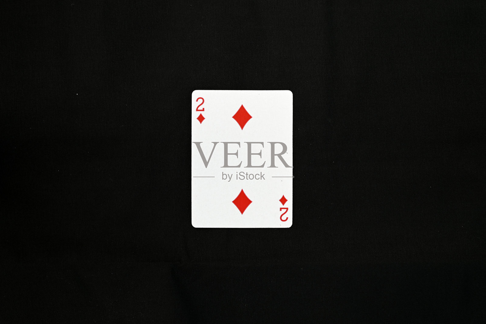 完整的扑克牌套装 - 方块二照片摄影图片